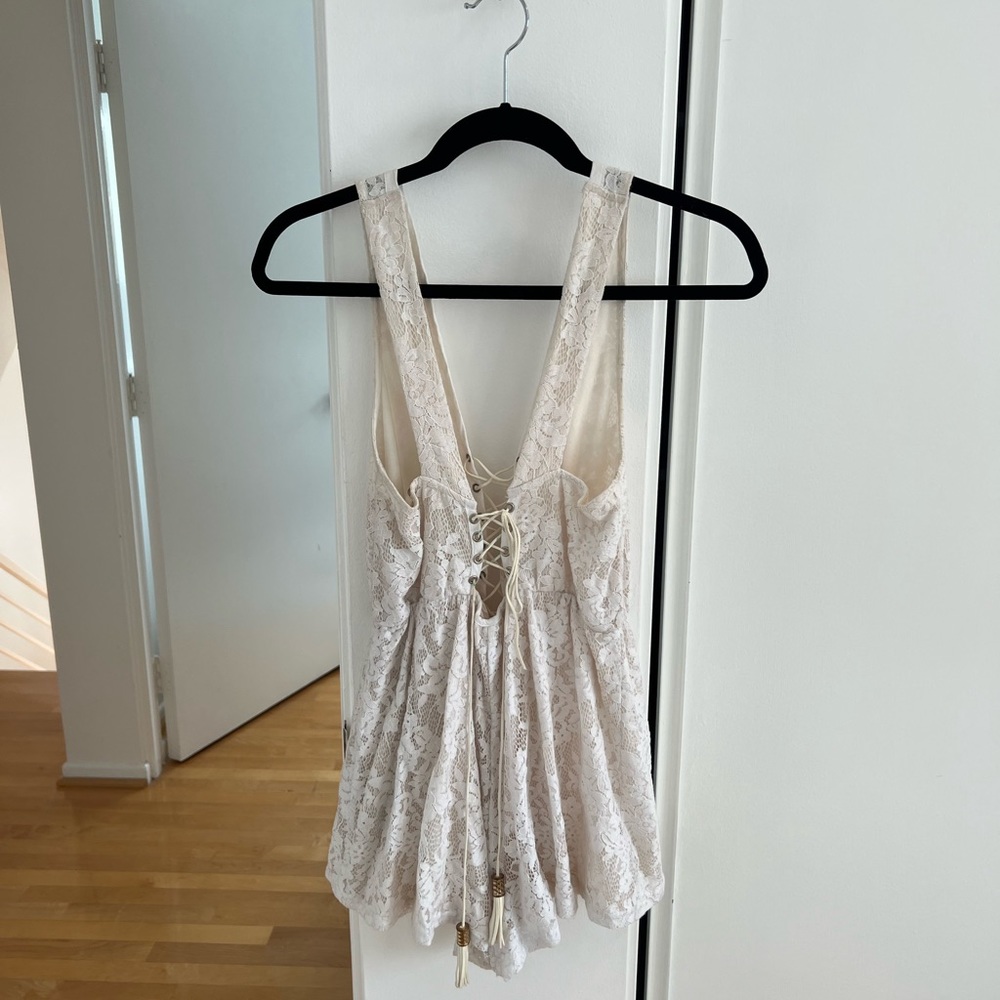 LF White Romper, Size Small